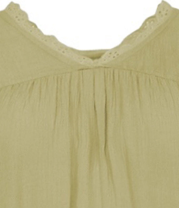 June dress, pear green