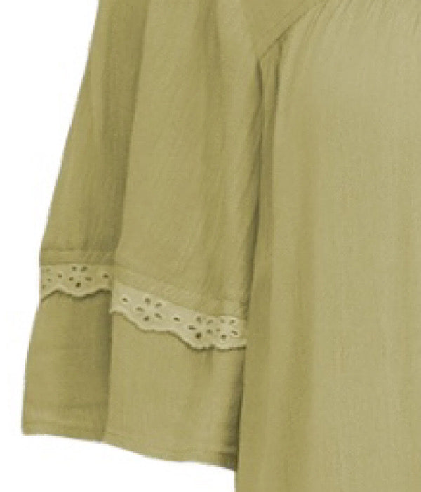 June dress, pear green