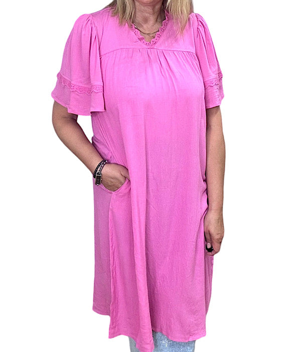 June dress, pink