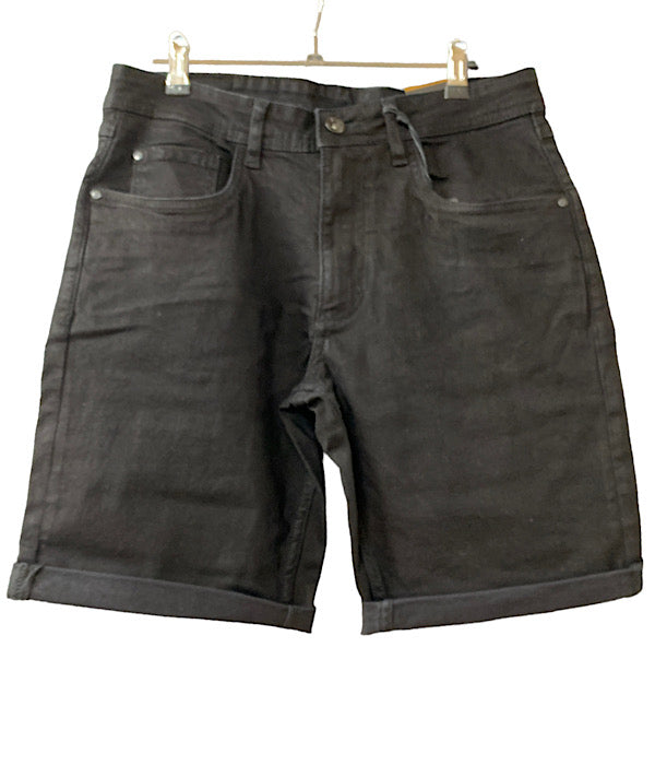 Indie denim shorts, black wash