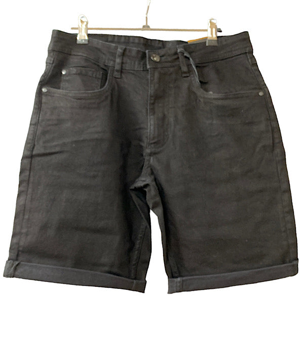 PRE END Indie denim shorts, black wash