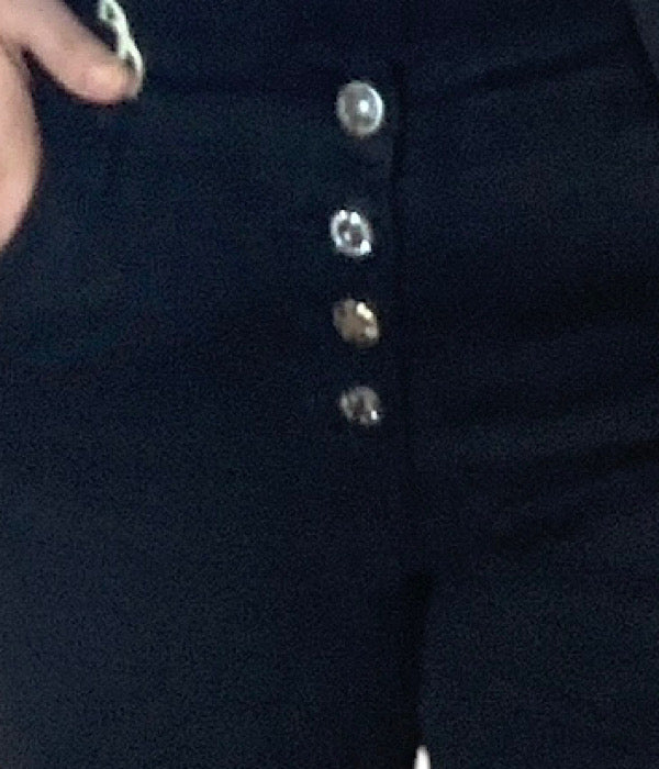 KAROSTAR 2061B-1 button pant, black