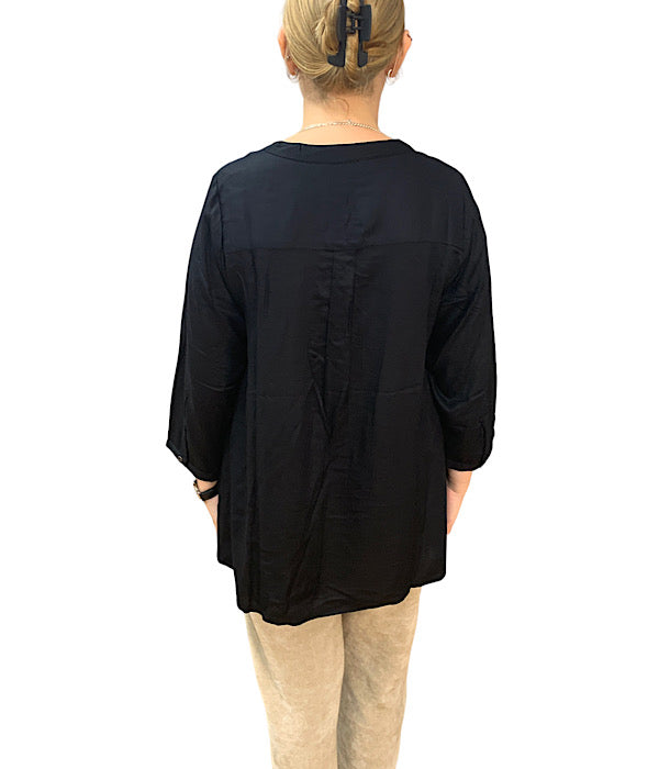9301 Veronica blouse, black