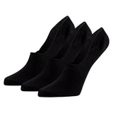 Bamboo no show socks 3-pak, black
