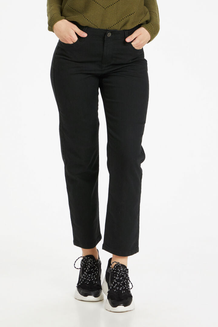 KAVicky straight jeans 7/8, black