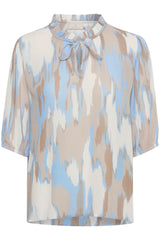 KAFFE KAfleur Amber blouse, vindsurfer grafic