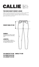 Noisy May Callie hw skinny jeans, light blue