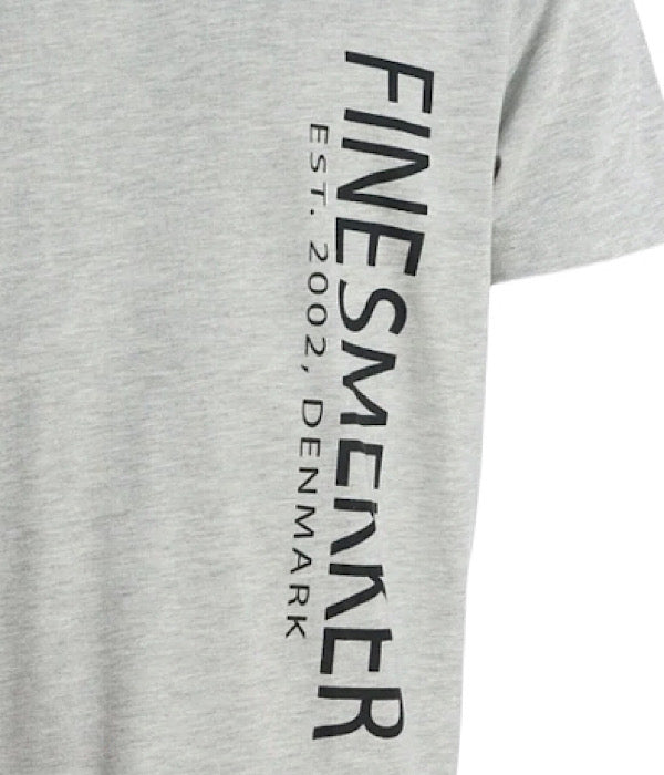 FINESMEKKER Ferdie t-shirt, gray melange