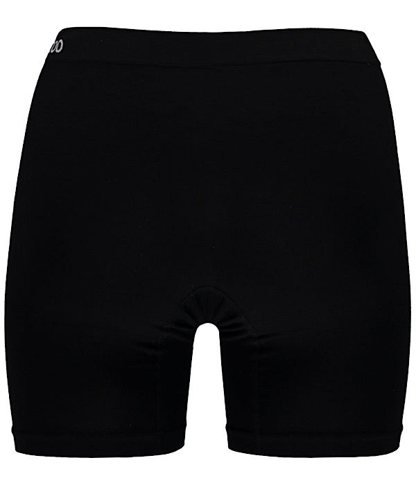 Bamboo women basic seamless shorts 3 pack, black