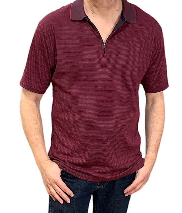 PRE END Hackney polo shirt, cabenet red