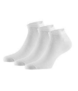 Bamboo basic sneakers socks 3-pak, white