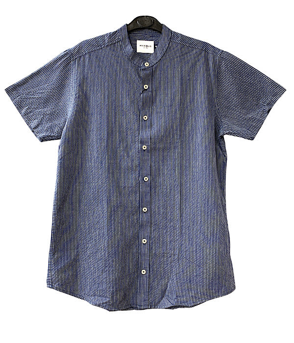 Paco ss shirt, 7592 ocean blue mix