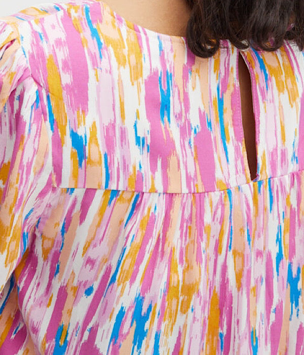 b. yong Joella o-neck blouse 2, pink sachet mix