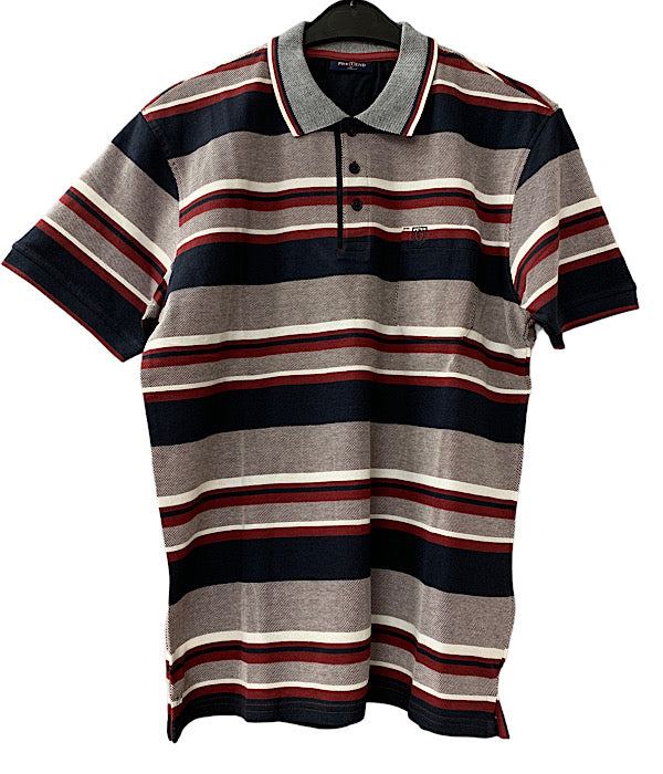 PRE END Horace polo shirt, 4028 cabenet red