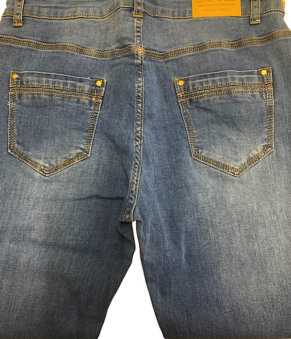 7487 B.S. denim jeans, medium blue
