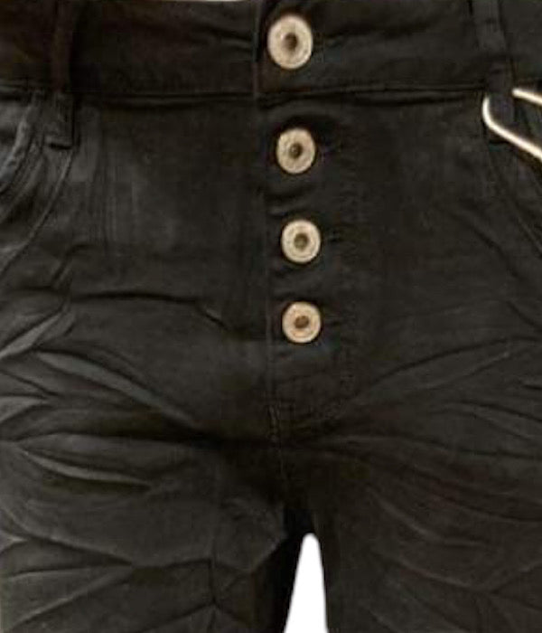 KAROSTAR 2061-1 button pant, black