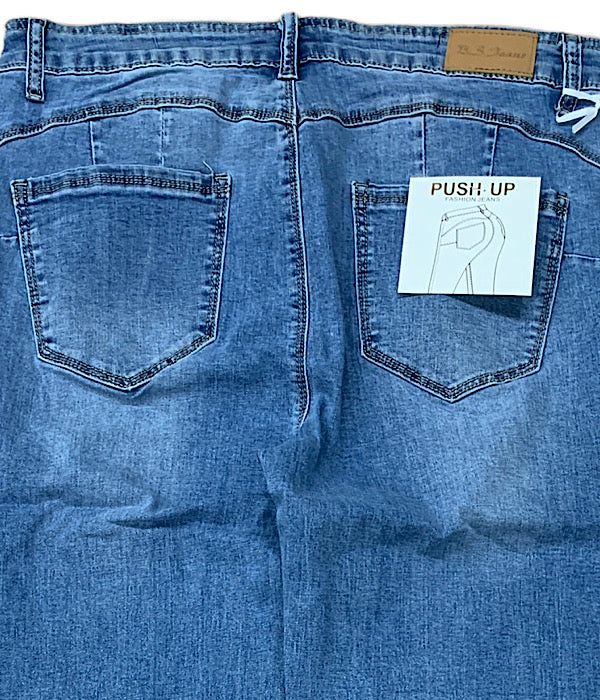 B.S. 6169 Jeans, denim push up