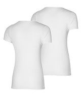 Bamboo women basic t-shirt 2 pack, white