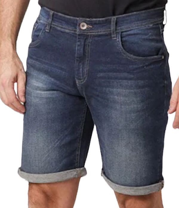 PRE END Indie denim shorts, dark blue