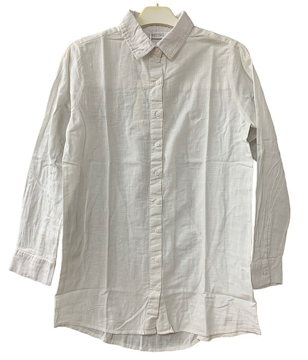 VANTING 9205 tunic shirt, white
