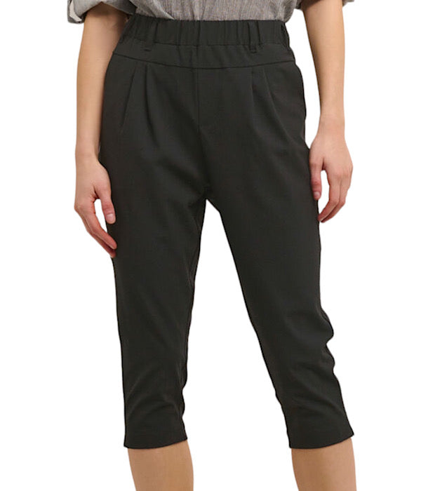 KAFFE Jillian capri pants, black deep