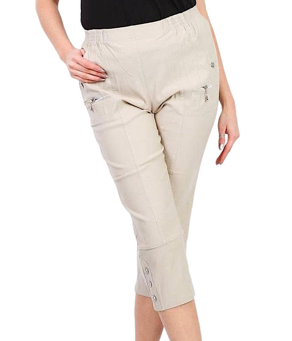 JST 8889 Capri pant, beige