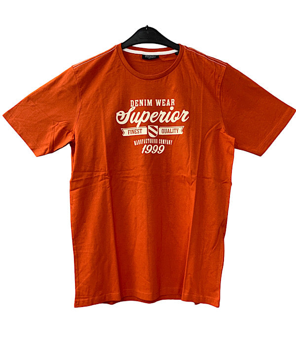 PRE END Calvin  t-shirt, 4039 rusty red