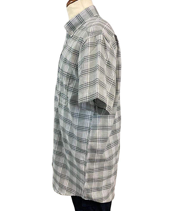 PRE END Mickey shirt stripe - check, dusty olive