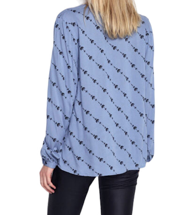 KAFFE KAliram Tilly blouse, infinity black grafic
